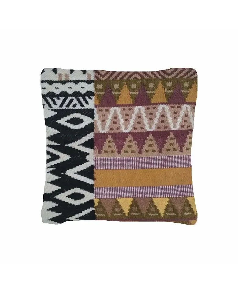 Hand Woven Cushion Cover made up of Wool and Handstitched