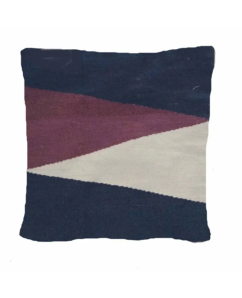 Hand Woven Cushion Cover made up of Wool and Handstitched