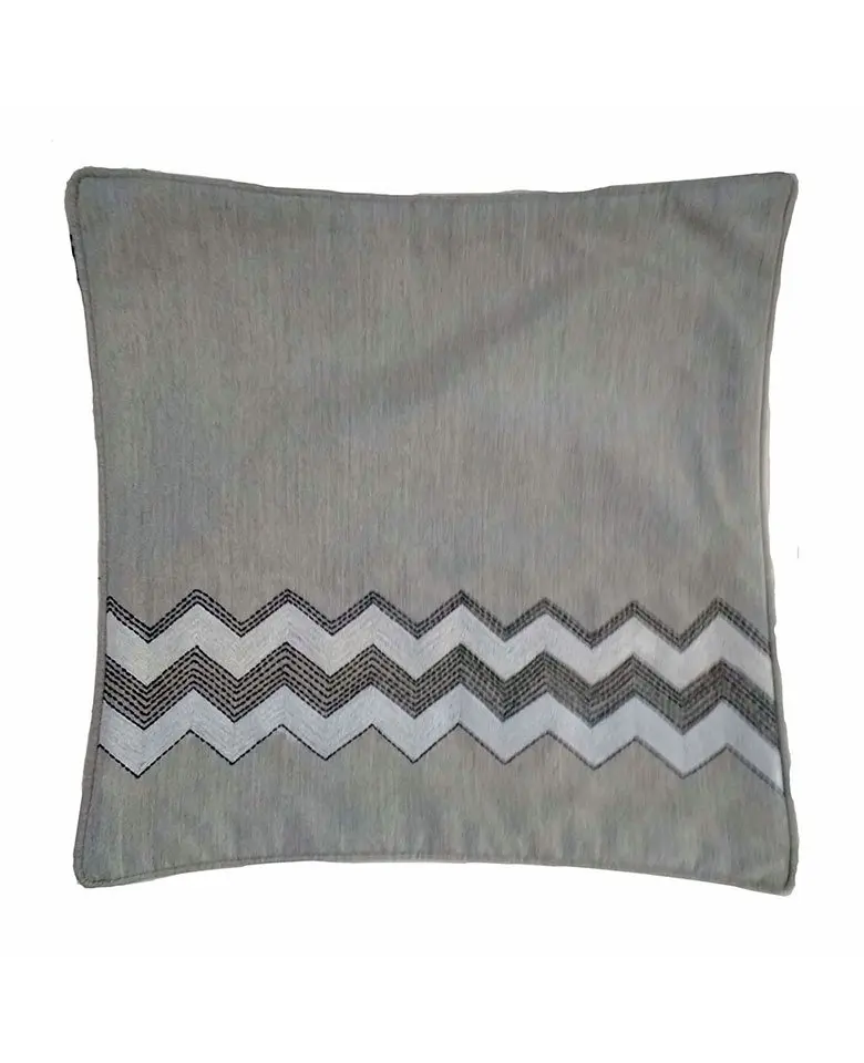 Cushion Cover made up of Sunbrella Fabric and embroidered