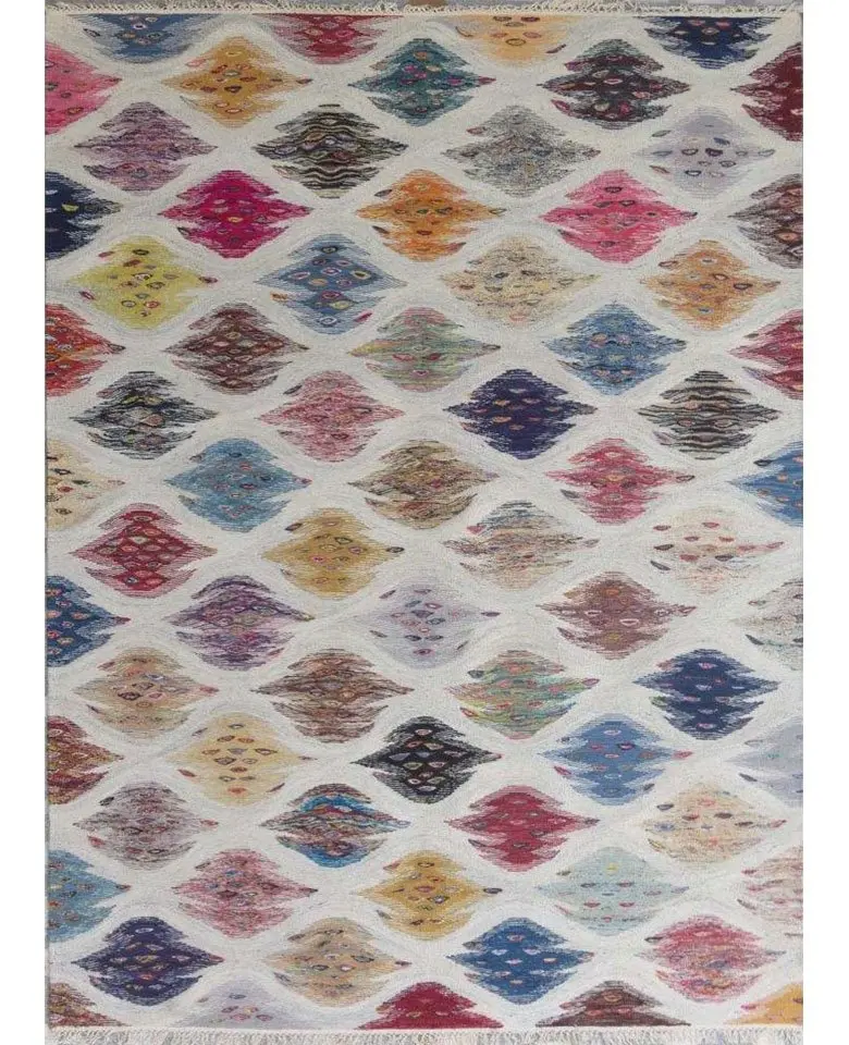 Hand Woven Flat Weave Rug made up of Wool